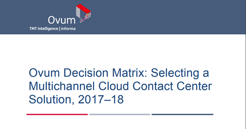 Selecting a Multichannel Cloud Contact Center Solution