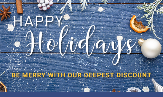 Happy New Year - SAVE BIG TODAY!