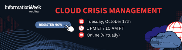 InformationWeek Webinar - Cloud Crisis Management