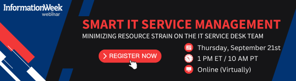 InformationWeek Webinar - Smart IT Service Management Minimizing Resource Strain on the IT Service Desk Team